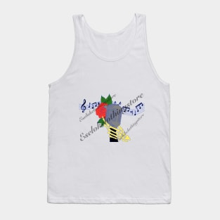 Skelton Holding Microphone Tank Top